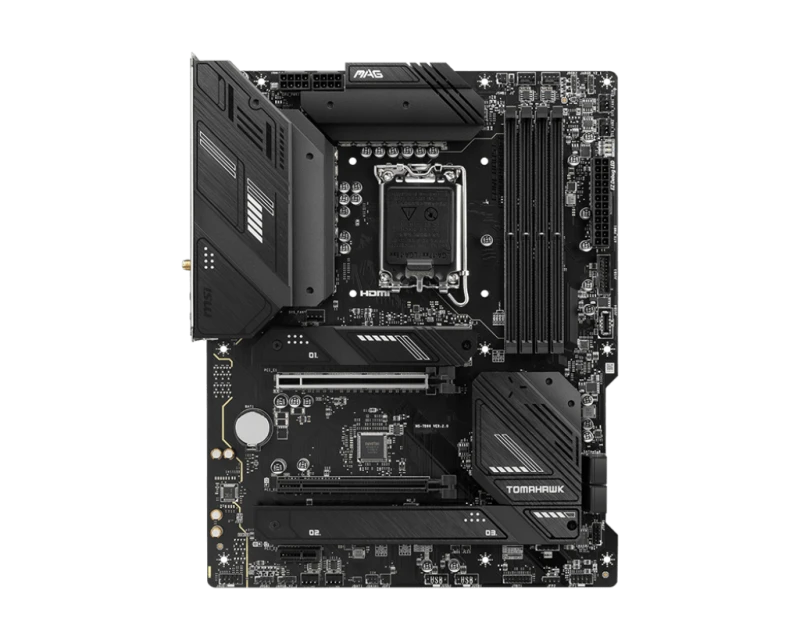 MSI MAG B760 TOMAHAWK WIFI Motherboard, Intel LGA1700, DDR5 128GB, PCIe 5.0, 3×M.2, Wi-Fi 6E, 2.5Gb LAN, ATX, USB 3.2 Gen2x2
