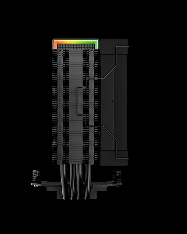 DeepCool AK400 Digital Zero Dark 120 mm CPU Cooler, 4 Heatpipes, Digital LCD Screen, 500–1850 RPM, 68.99 CFM, ≤28 dB(A), All‑Black, R‑AK400‑BKADMN‑G