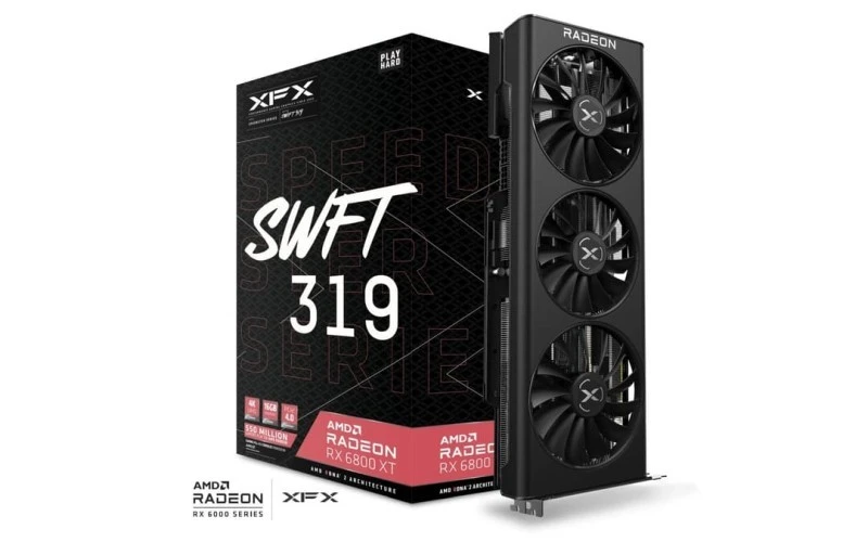 XFX Speedster SWFT 319 Radeon RX 6800 XT CORE 16GB GDDR6, 256-bit, 2360 MHz Boost, PCIe 4.0, RDNA 2, HDMI 2.1, DisplayPort 1.4
