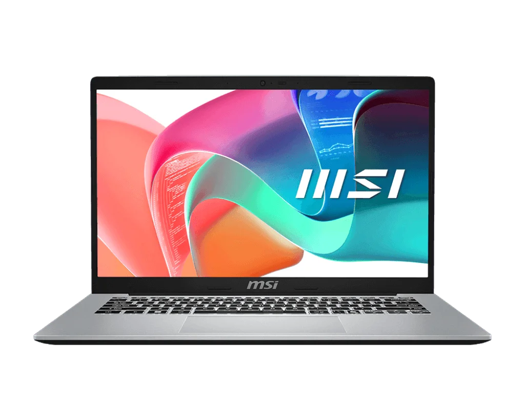 MSI Modern 14 F13MG Laptop, 14" FHD IPS Display, Intel Core i5-1335U Processor, 8GB RAM, 512GB SSD, Intel Iris Xe Graphics, English-Arabic Keyboard, Windows 11 Home, Silver | 9S7-14S122-053