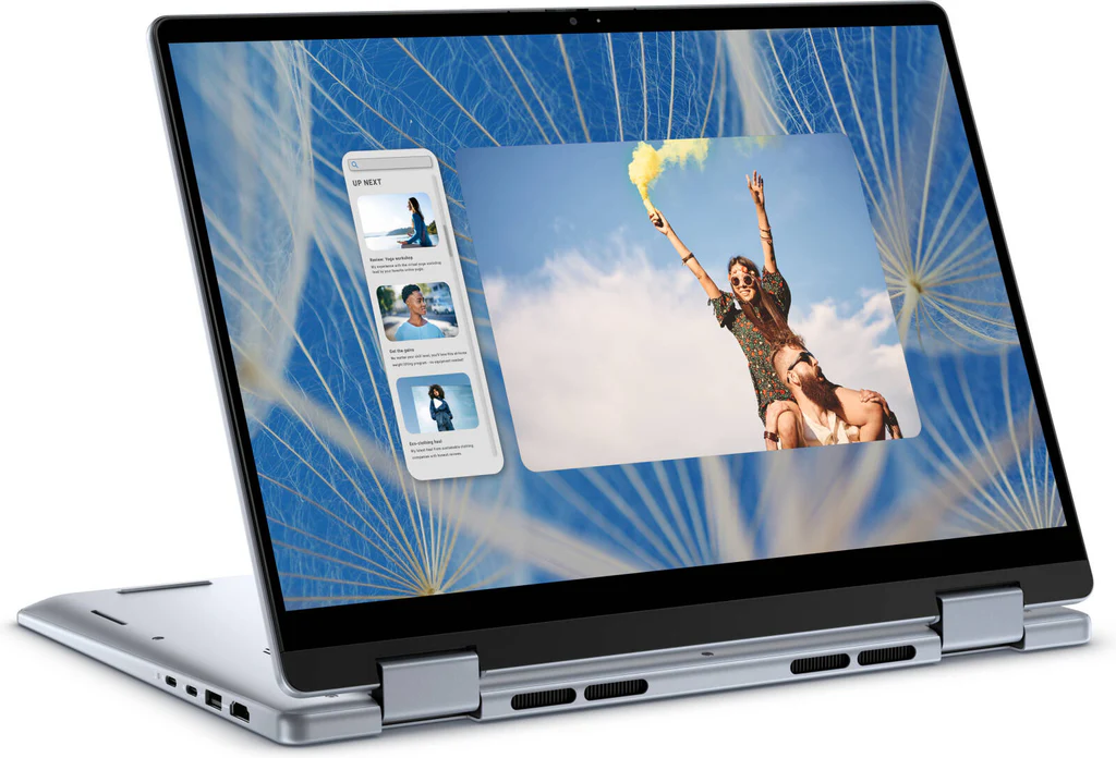 DELL Inspiron 14 7440 – Intel Core 5 120U, 8GB RAM, 512GB SSD, 14” FHD Touch & Flip, Stylus, Win11 Home, Eng-Arab Keyboard, Ice Blue