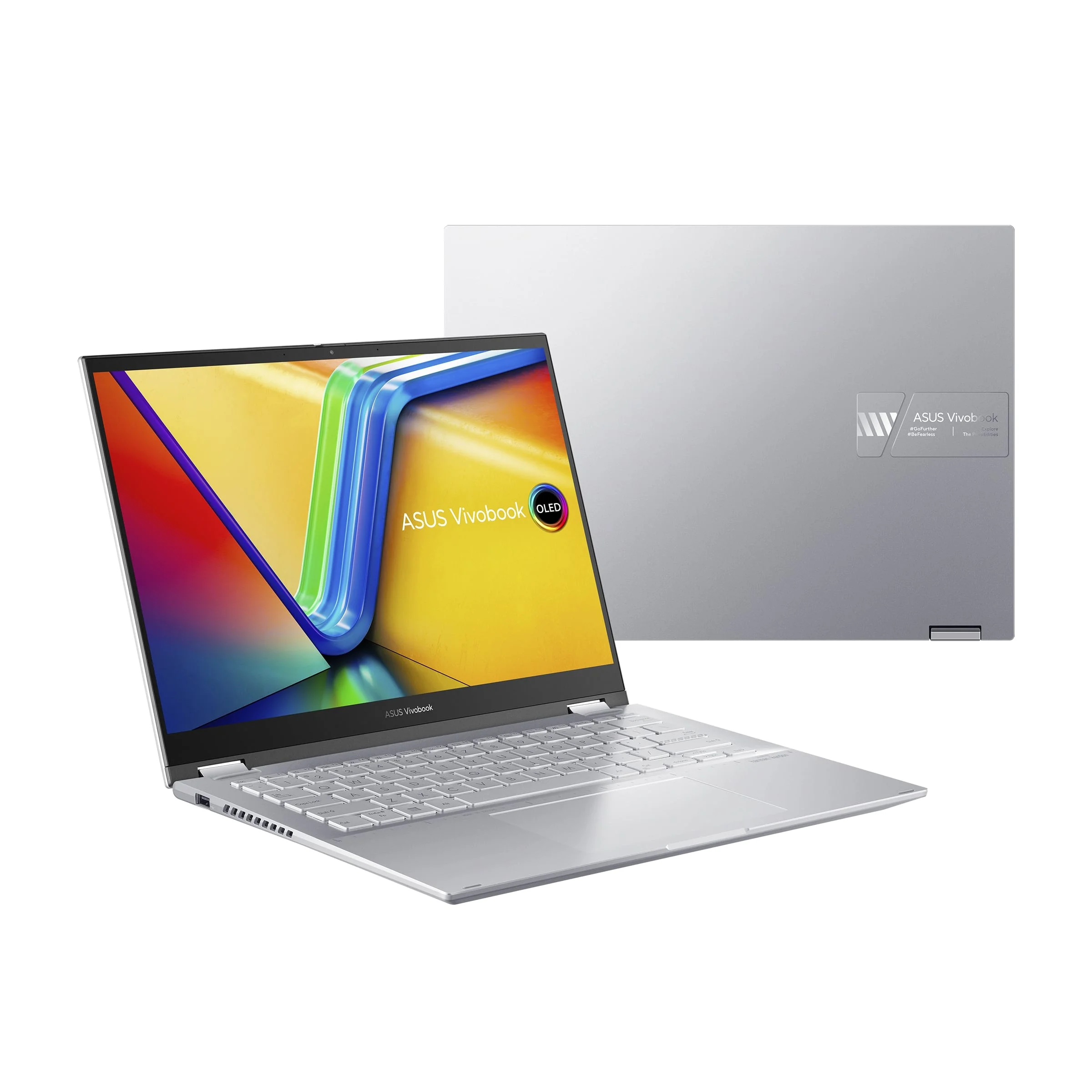 ASUS Vivobook S 14 Flip Laptop, 14" WUXGA IPS 60Hz Touch Display, Intel Core i9-13900H, 16GB RAM, 1TB SSD, Intel Iris Xe Graphics, ENG-ARAB Keyboard, Wind11 Home, Cool Silver | TP3402VA-LZ144W
