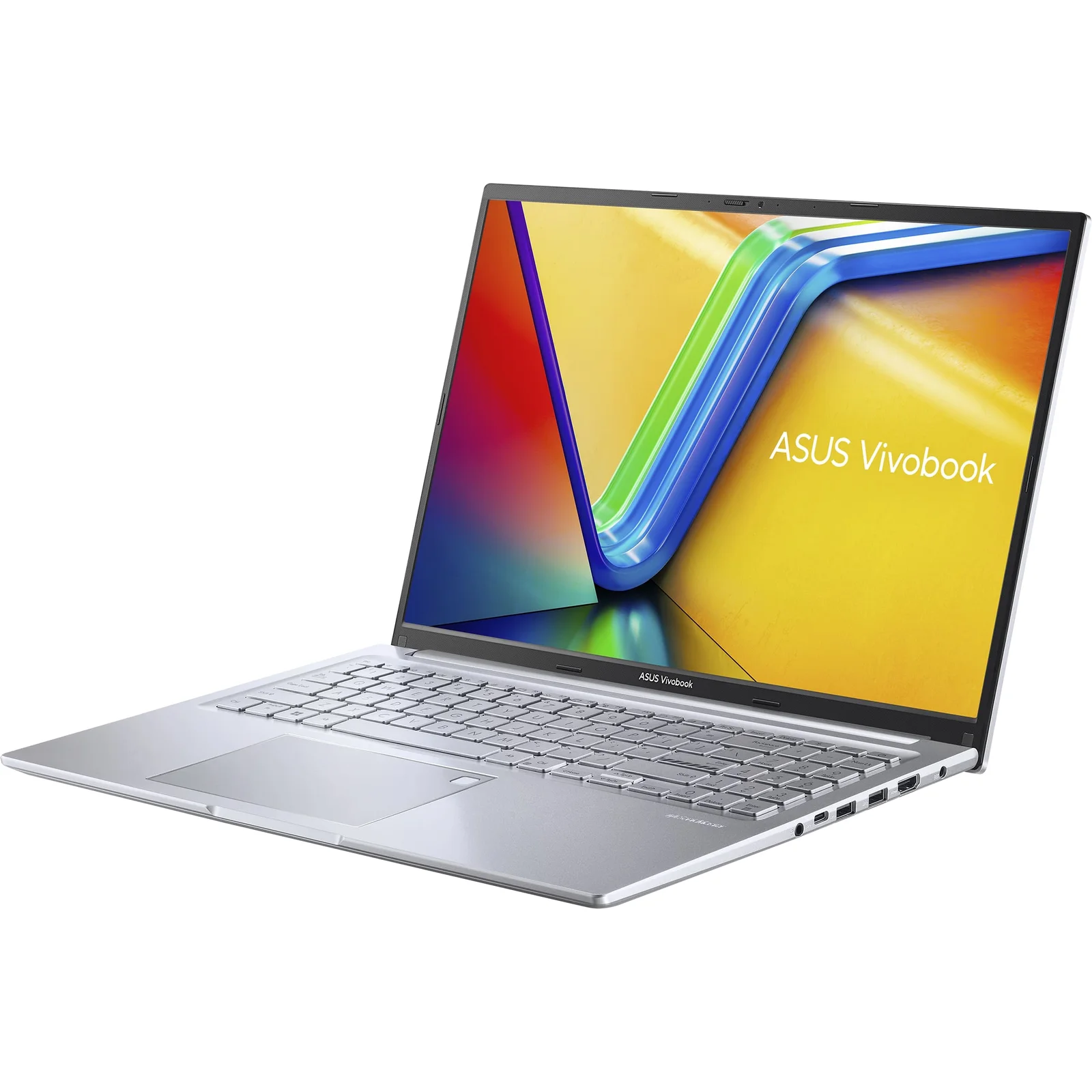 ASUS Vivobook 16 Laptop, 16" WUXGA IPS Display, AMD Ryzen 7 7730U, 8GB RAM, 512GB SSD, AMD Radeon Graphics, Eng-Arab Keyboard, Cool Silver | M1605YA-MB152W