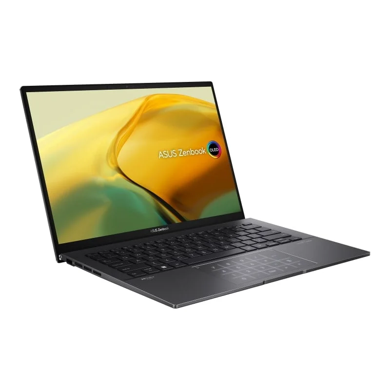 ASUS Zenbook 14 OLED Laptop, Ryzen 5 7430U, 8GB RAM, 512GB SSD, 14” 2.8K OLED, Win11, Eng-Arab Keyboard, Black | UM3402YA-KM766W