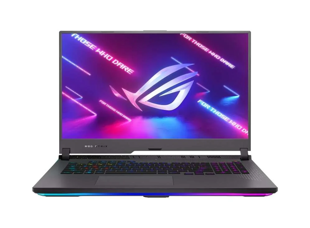 ASUS ROG Strix G17 Gaming Laptop 17.3″ FHD 144Hz, Ryzen 9 7845HX, RTX 4060 8GB, 16GB RAM, 1TB SSD, Win11, Eng-Arab KB, Gray | G713PV-9161G