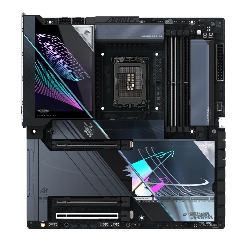 GIGABYTE Z890 AORUS MASTER AI TOP E-ATX Motherboard, Intel LGA 1851, DDR5 up to 256GB, PCIe 5.0, Wi-Fi 7, Dual 10GbE, Intel Z890 Chipset