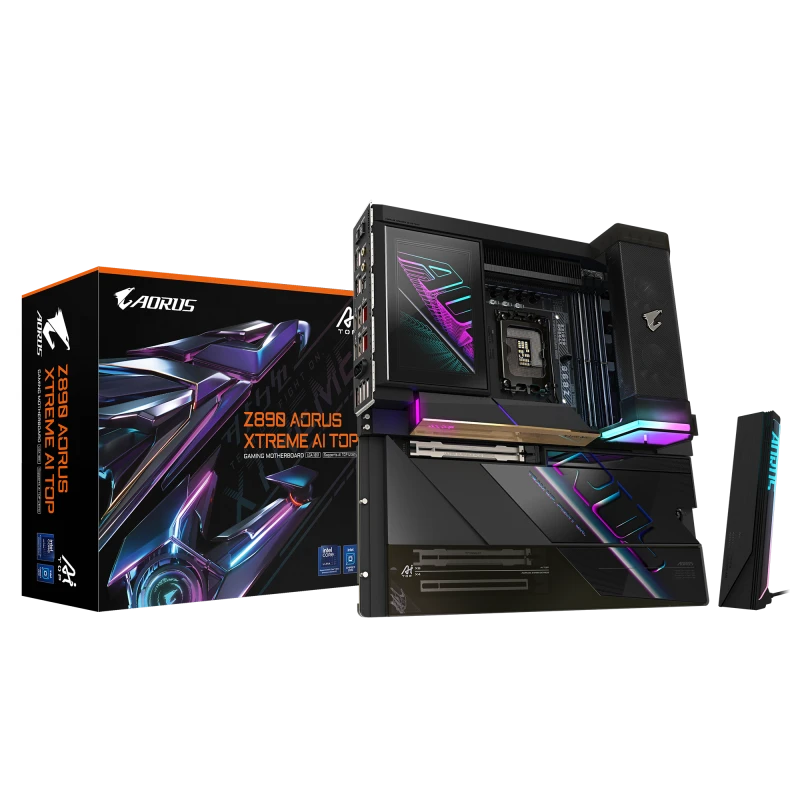 GIGABYTE Z890 Aorus XTREME AI TOP LGA 1851 E-ATX Motherboard, Intel Z890 Chipset, 4x DDR5