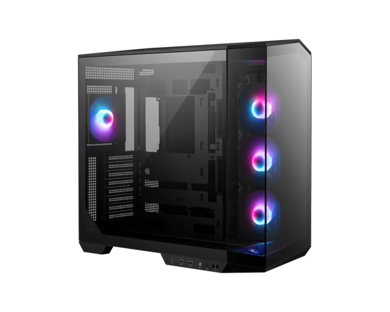 MSI MAG PANO 100R PZ ,  ATX and Micro-ATX PC Case, 360 mm radiator,  Pre-installed with 3 x 120 mm ARGB Reverse-blade fan | 306-7G26R21-HH9