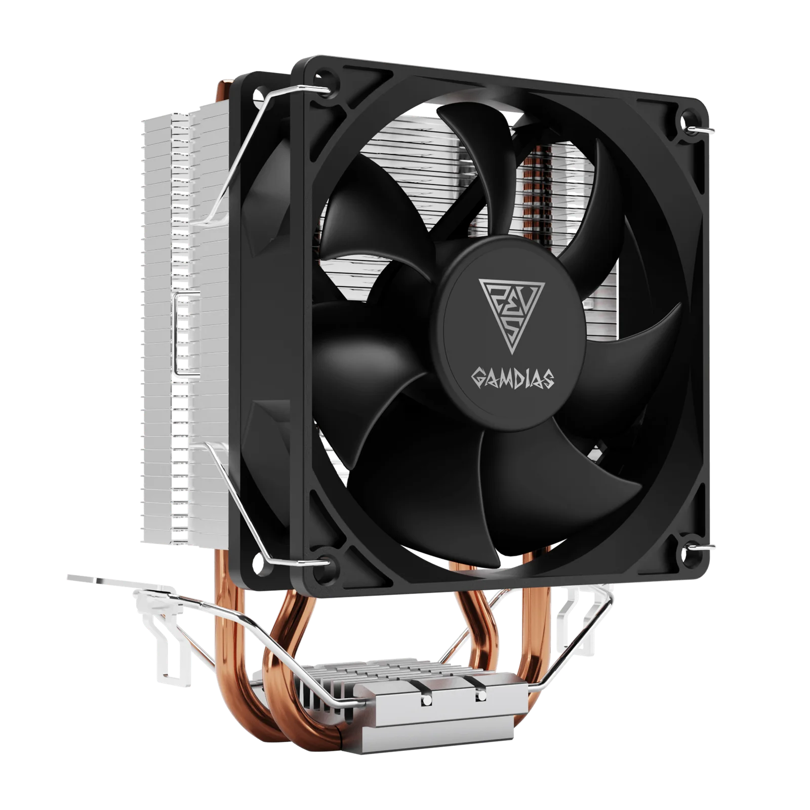 GAMDIAS BOREAS E1-210 MONO CPU Air Cooler, 92mm Hydraulic Fan, Dual Copper Heatpipes, Direct Contact, Intel LGA1700 / AMD AM5 Compatible