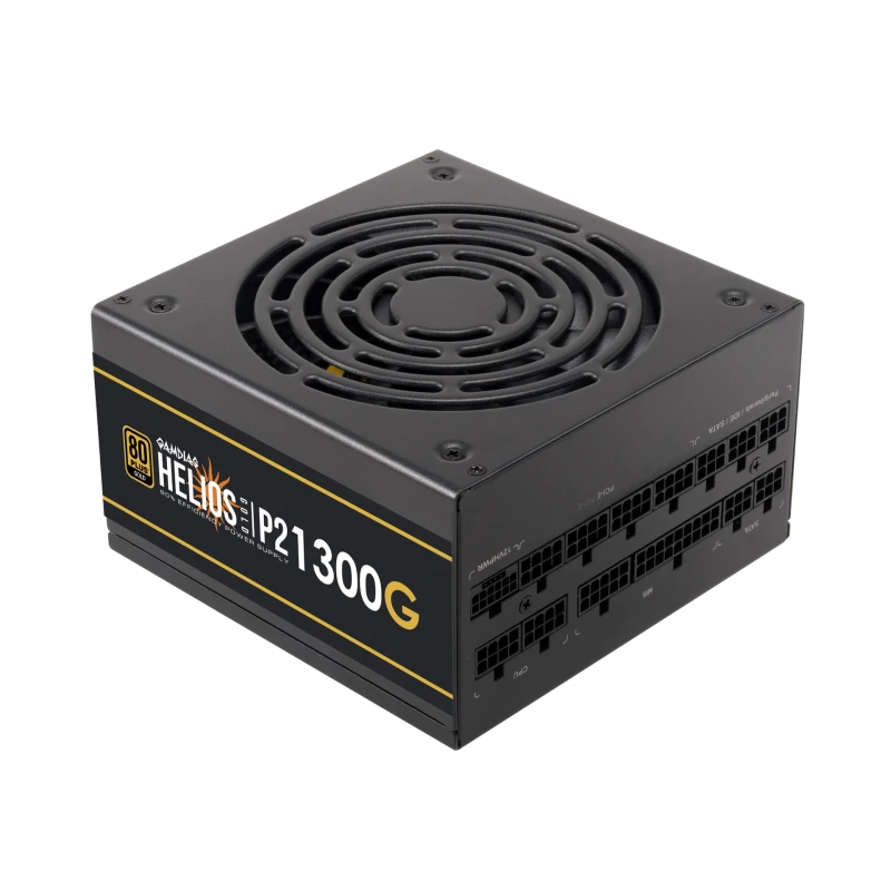 Gamdias HELIOS P2-1300G 1300W Power Supply, Fully Modular, 80 PLUS Gold Certified, ATX 3.0, PCIe Gen 5.0 Ready, High Efficiency, Reliable Cooling