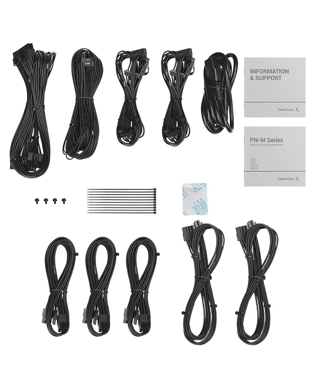 DeepCool PN850M 850W Power Supply, 80 PLUS Gold, Fully Modular, ATX 3.1 & PCIe 5.1 Ready, 105 °C Japanese Capacitors, Quiet 120 mm FDB Fan