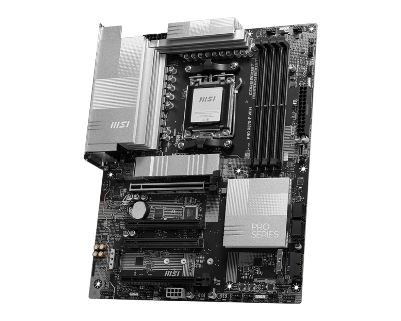 MSI PRO X870-P WiFi AM5 ATX Motherboard, DDR5 256GB, PCIe x16, M.2 Support, Wi-Fi 7, Bluetooth, USB 4.0 | 911-7E47-001