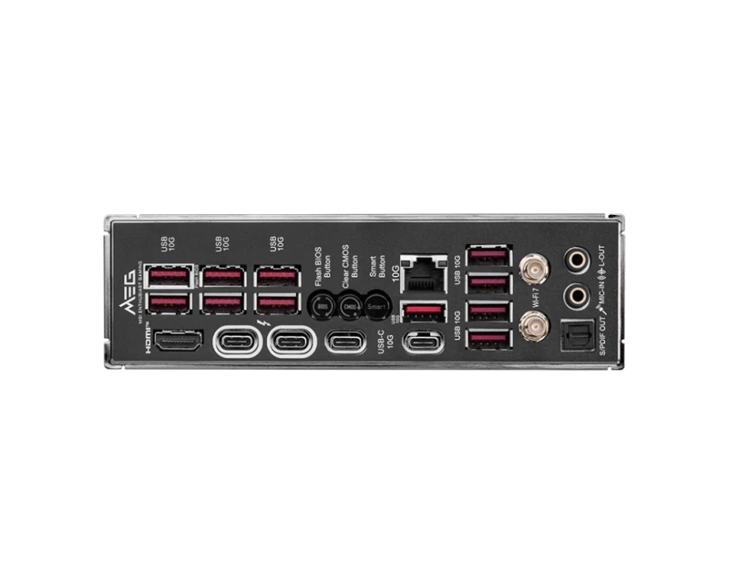 MSI MEG Z890 ACE Gaming Motherboard, LGA 1851, DDR5 256GB 9200 MT/s, 5x M.2, PCIe x16 Slots, ATX | 911-7E22-001