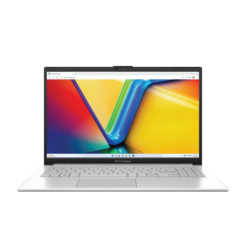 ASUS Vivobook Go 15 Laptop, 15.6" FHD Display, Intel Core i3-N305, 8GB RAM, 256GB SSD, Windows 11, ENG-AR Keyboard, Silver | E1504GA-NJ084W