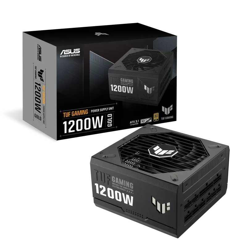 ASUS TUF Gaming 1200W Power Supply, 80+ Gold Certified, Fully Modular ATX PSU, Durable Dual Ball-Bearing Fan, Military-Grade Components | TUF-GAMING-1200G