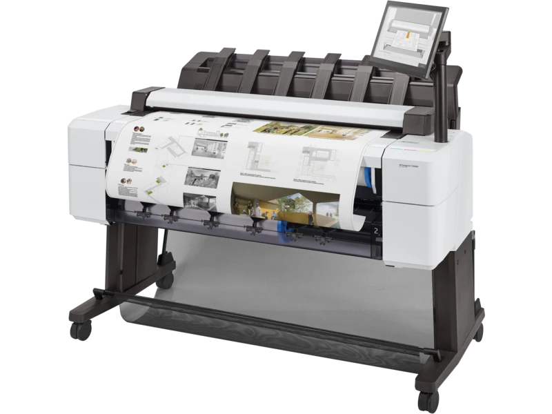 HP DesignJet T2600dr 36-in MFP, PostScript, Dual-Roll, 180 A1/hr, Plotter Printer, Scanner, Touchscreen, High-Speed CAD & GIS Printing | 3EK15A