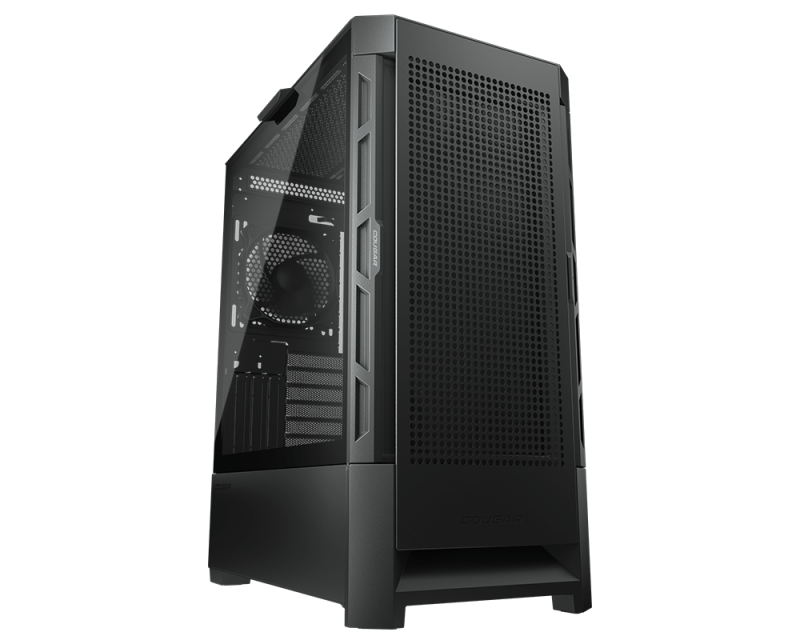 COUGAR Airface Mid Tower Case Black, 1 Pre-installed Fans | 385ZD10.0004