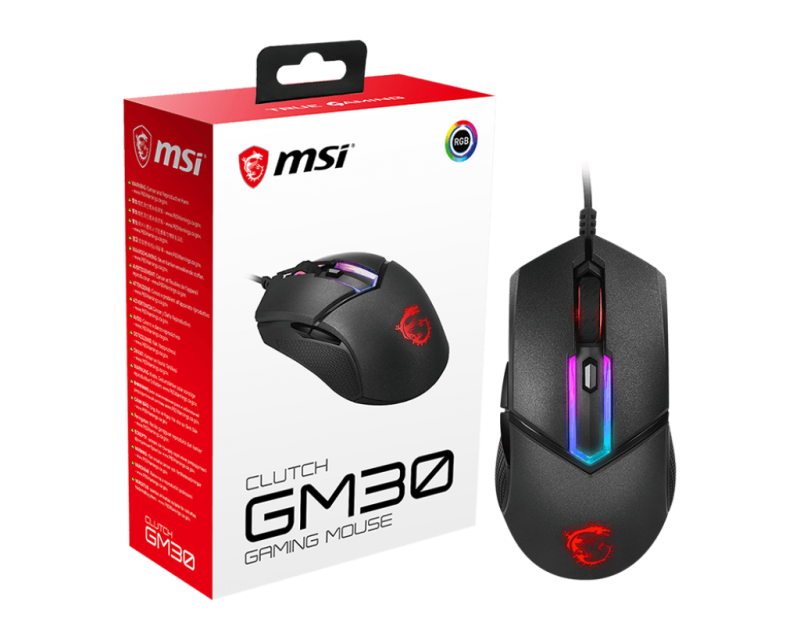 MSI CLUTCH GM30 RGB Gaming Mouse | S12-0401690-D22