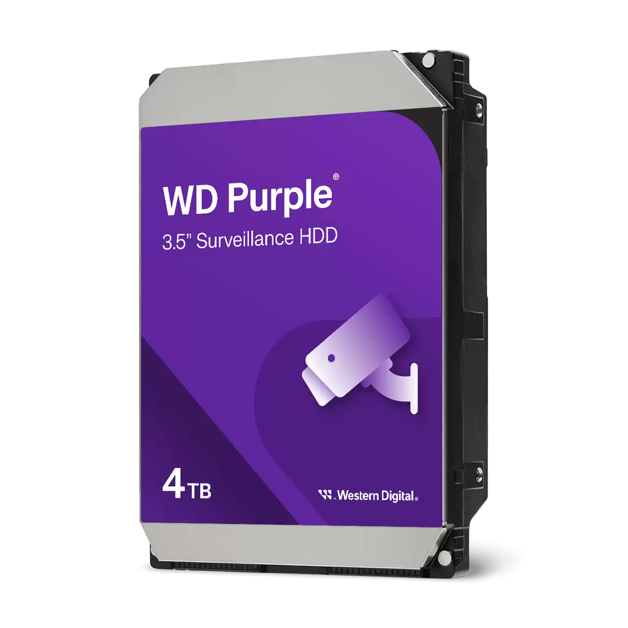 WD Purple 4TB Surveillance HDD, 3.5″ SATA 6 Gb/s, 256MB Cache, 5400 RPM, AllFrame™, 180 TB/yr Workload | WD43PURZ