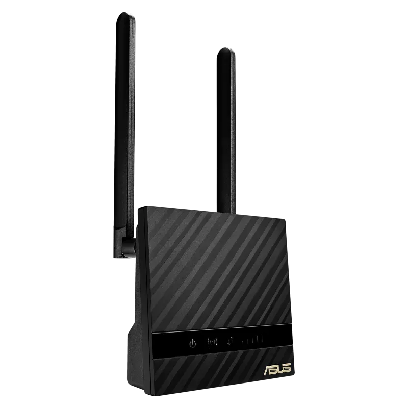 ASUS 4G‑N16 LTE Modem Router, Wireless‑N300 (300 Mbps), Single‑Band 2.4 GHz, Gigabit Ethernet, SIM Slot, VPN Support