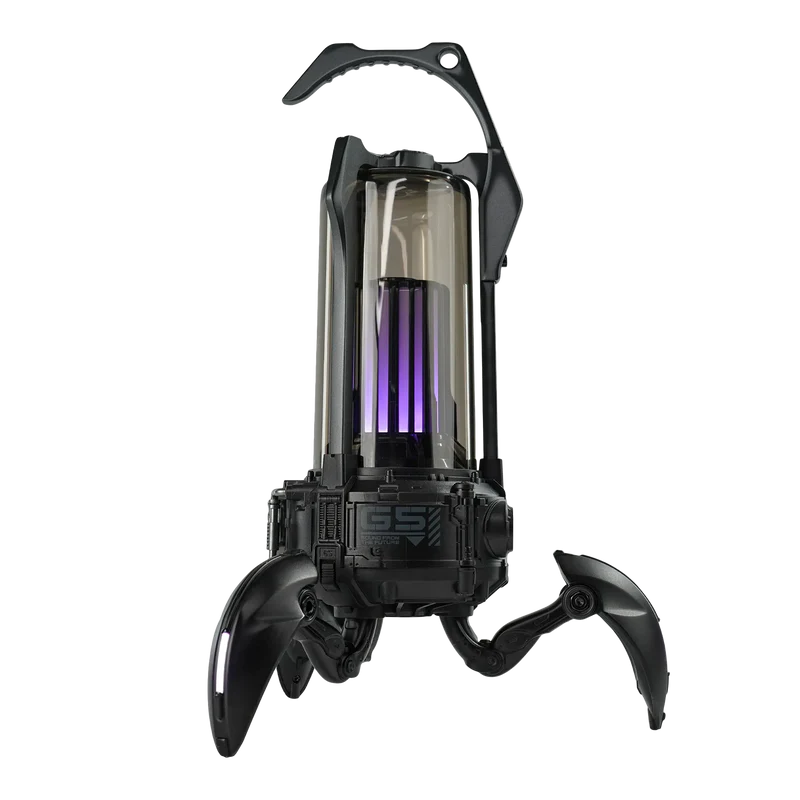 GravaStar Supernova Bluetooth Speaker, 9-Hour Battery, AUX Input, 3x8 RGB LED Lighting Modes, Deep Bass, Portable Design – Matt Black