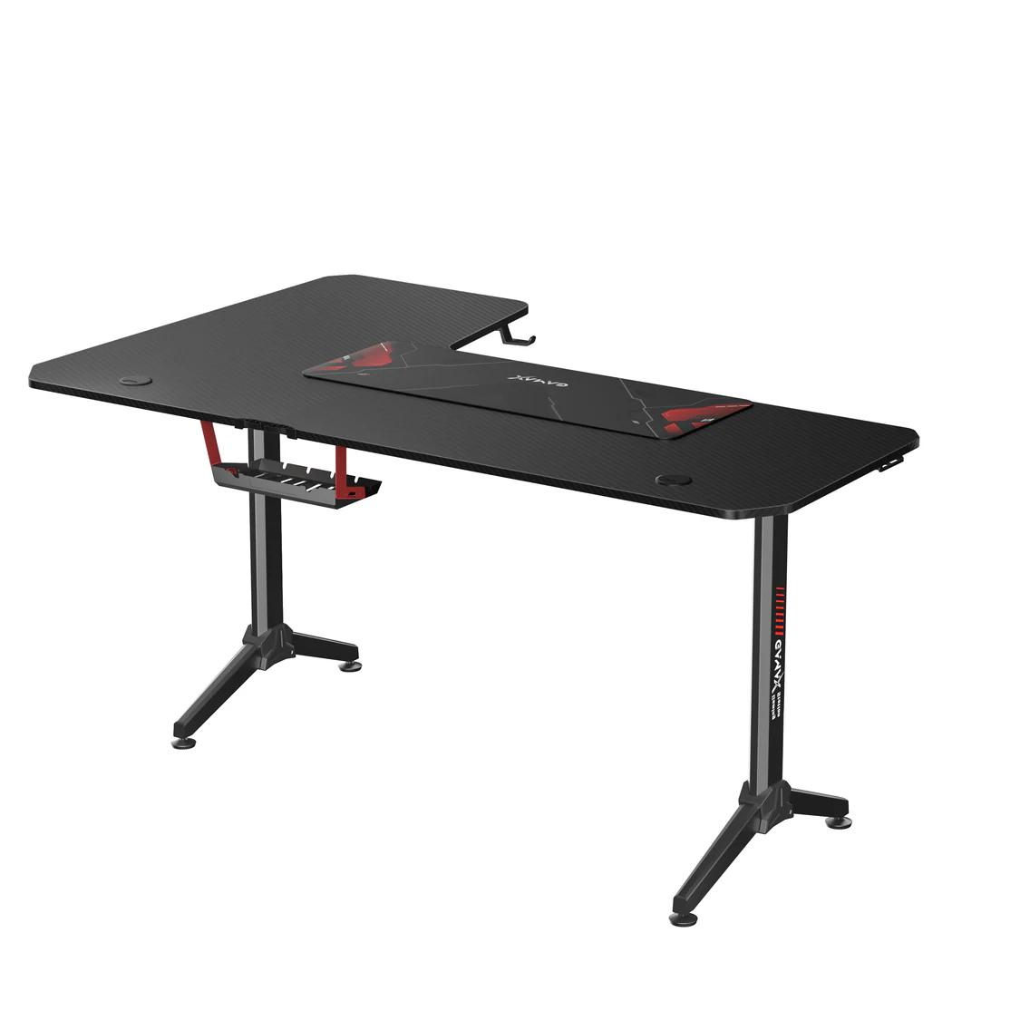 Gamax HY-R Gaming Table L-Shaped 160x100x75cm with Mousepad - Right