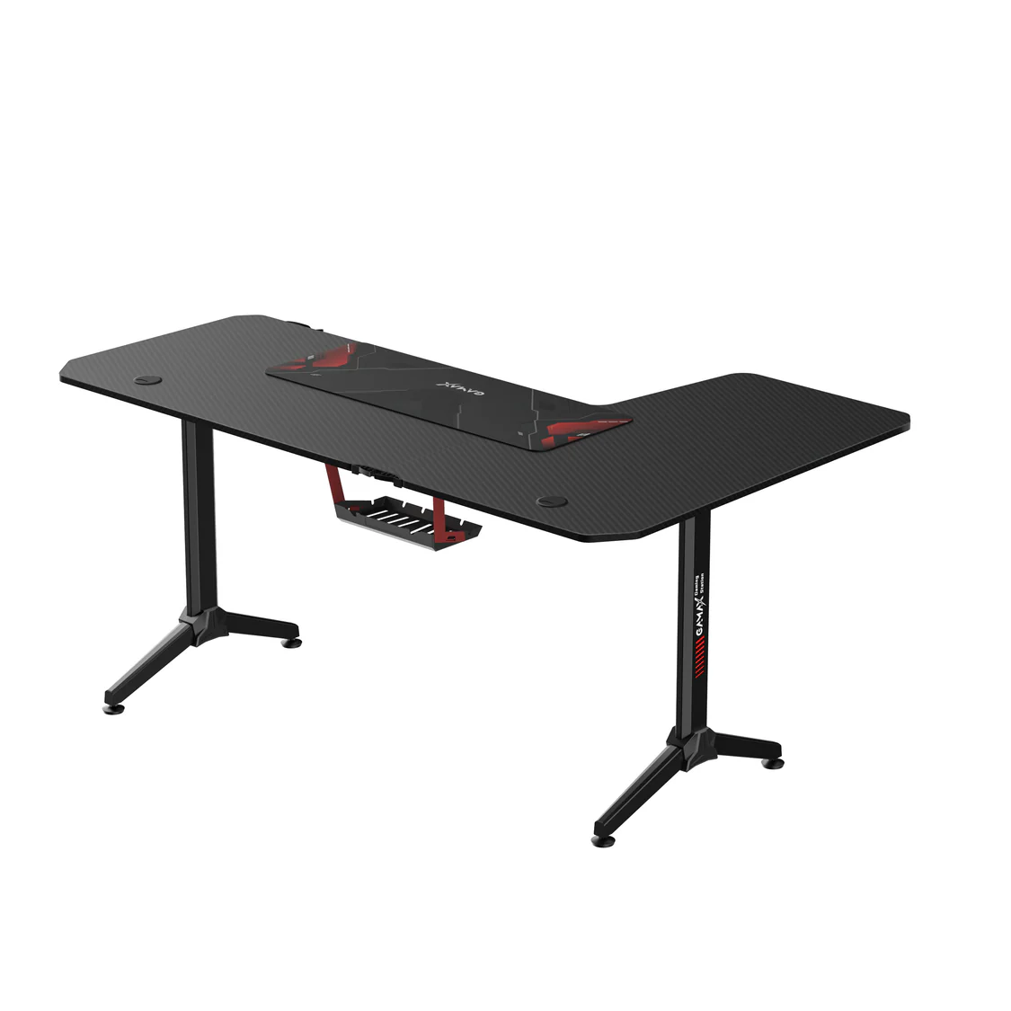 Gamax HY-L Gaming Table (L-Shaped) 160x100x75cm with Mousepad – LEFT