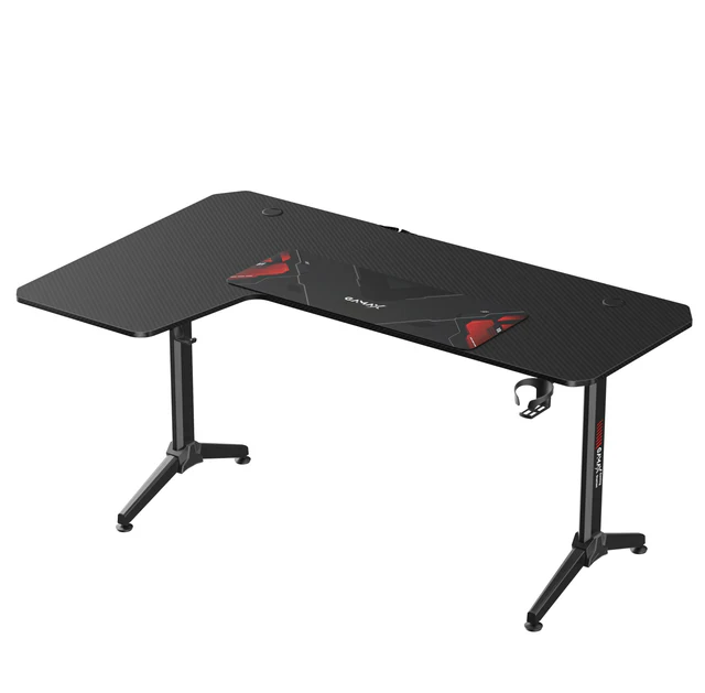 Gamax HY-L Gaming Table (L-Shaped) 160x100x75cm with Mousepad – LEFT