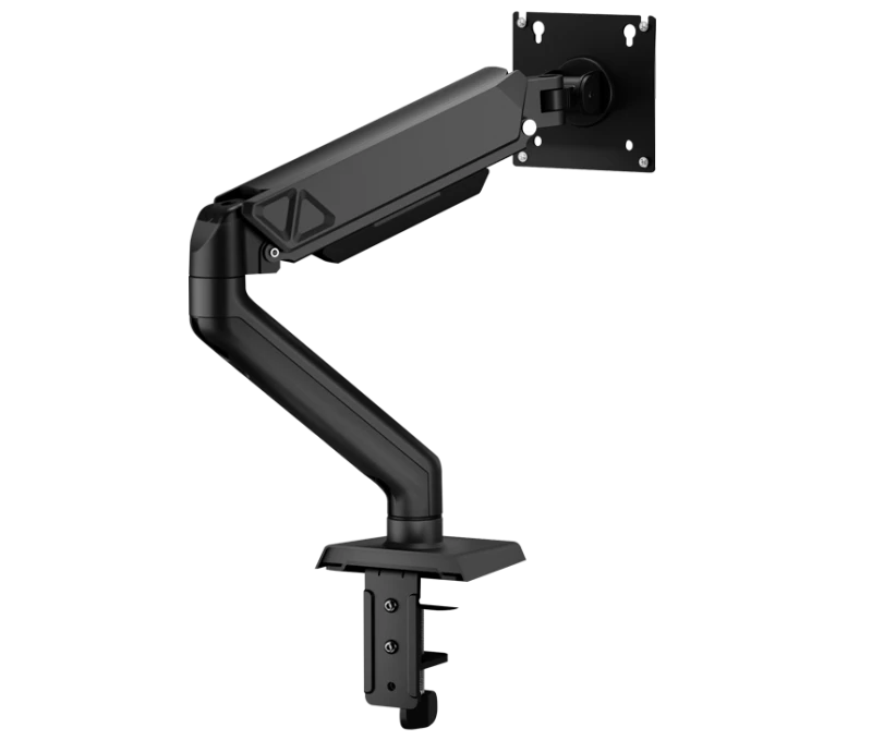 Sades Viper Single Monitor Arm – Black, Gas-Spring Desk Mount, Full Motion, Supports 32″ Displays