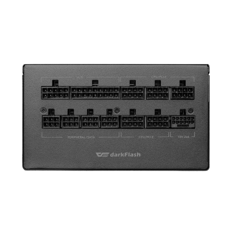 Darkflash PMT850 850W Full Modular Power Supply, 80 PLUS Gold, ATX 3.1 & PCIe 5.1 Ready, Native 12V‑2×6 Connector, Japanese Capacitors