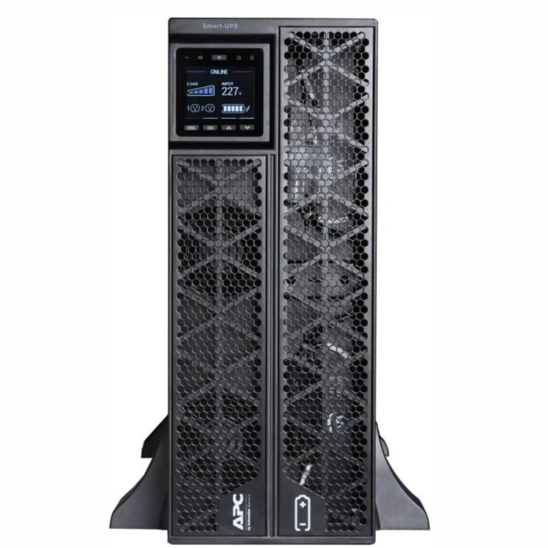 APC Smart-UPS RT SRTG5KXLI, 5 kVA/5 kW, 230V Input, Rack Mountable, Lead-Acid Battery, 2x IEC C13 + 1x IEC C19, 239W Charger, 1 Extended Runtime, Black