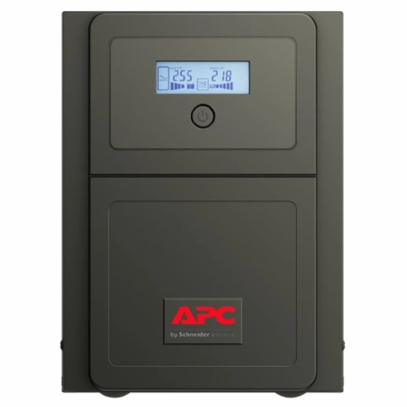 APC Easy UPS SMV750I‑MS, 750 VA/525 W, 230 V, Line‑Interactive UPS, AVR, LCD, Tower, Black