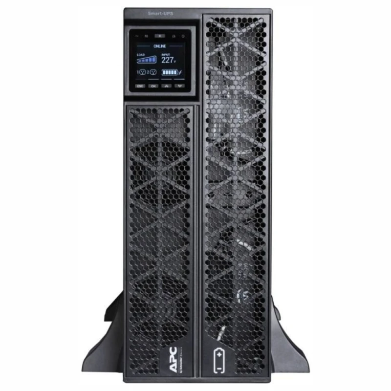 APC Smart-UPS RT SRTG6KXLI, 6 kVA/6 kW, 230V Input, Rack Mountable, Lead-Acid Battery, 2x IEC C13 + 1x IEC C19, 239W Charger, 1 Extended Runtime, Black