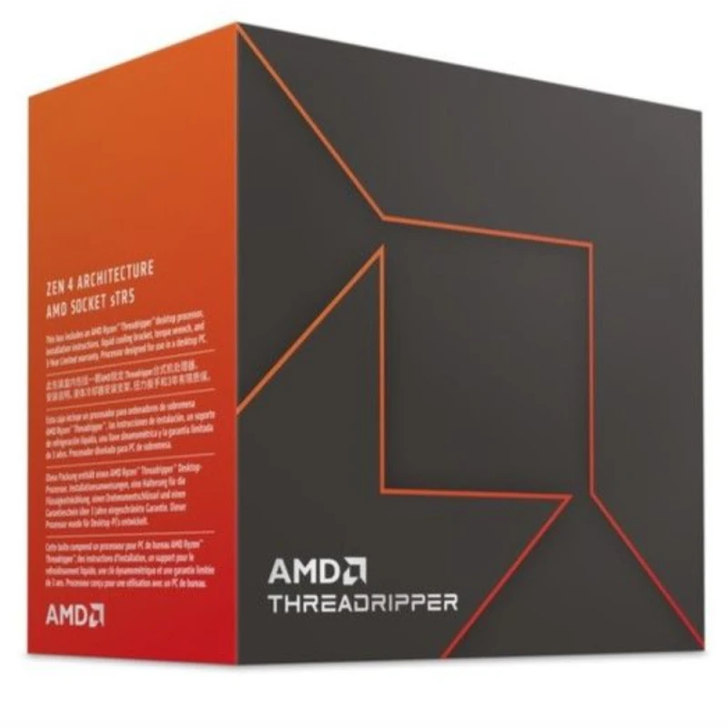 AMD Ryzen Threadripper 7960X 24-Core 48-Thread CPU, 5.3GHz Boost, 128MB L3 Cache, DDR5 Support, PCIe 5.0, 350W TDP, sTR5 Socket |100-100001352WOF