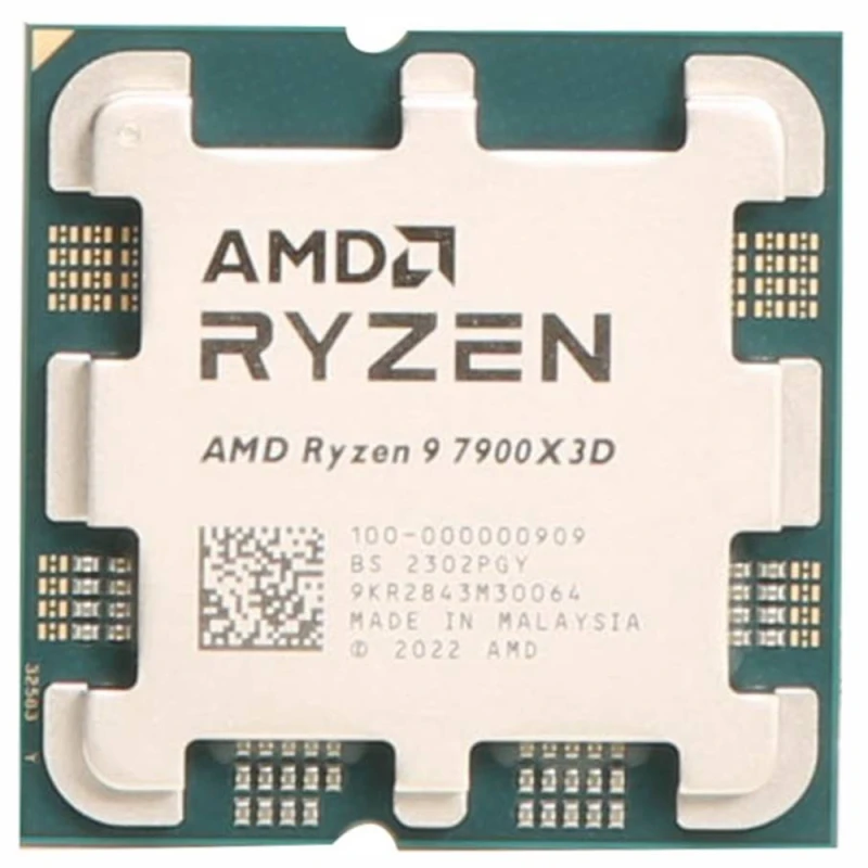 AMD Ryzen 9 7900X3D Processor, 12 Cores, 24 Threads, 5.6GHz Boost, AM5, Radeon Graphics, 140MB Cache, DDR5, Boxed