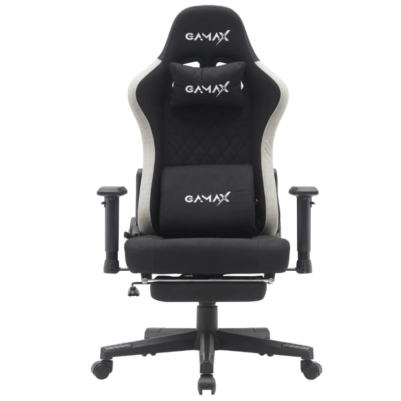 Gamax Gaming Chair model BS-7970 with foot rest - Black