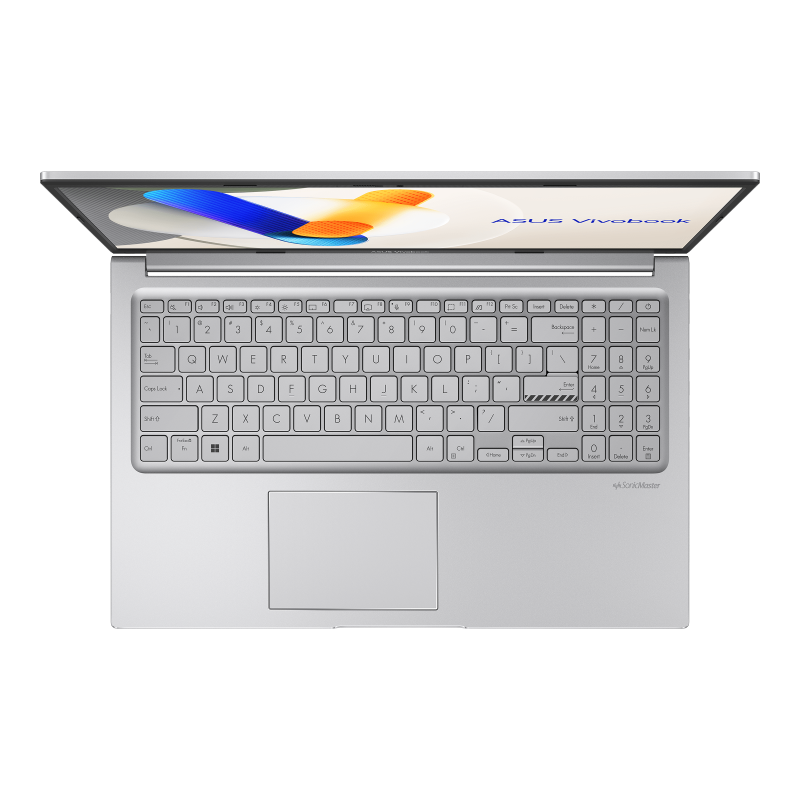ASUS Vivobook 15 – Core 7 150U, 16GB RAM, 512GB SSD, 15.6” FHD, Win11, Eng-Arab Keyboard – Silver (X1504VA-NJ687W)