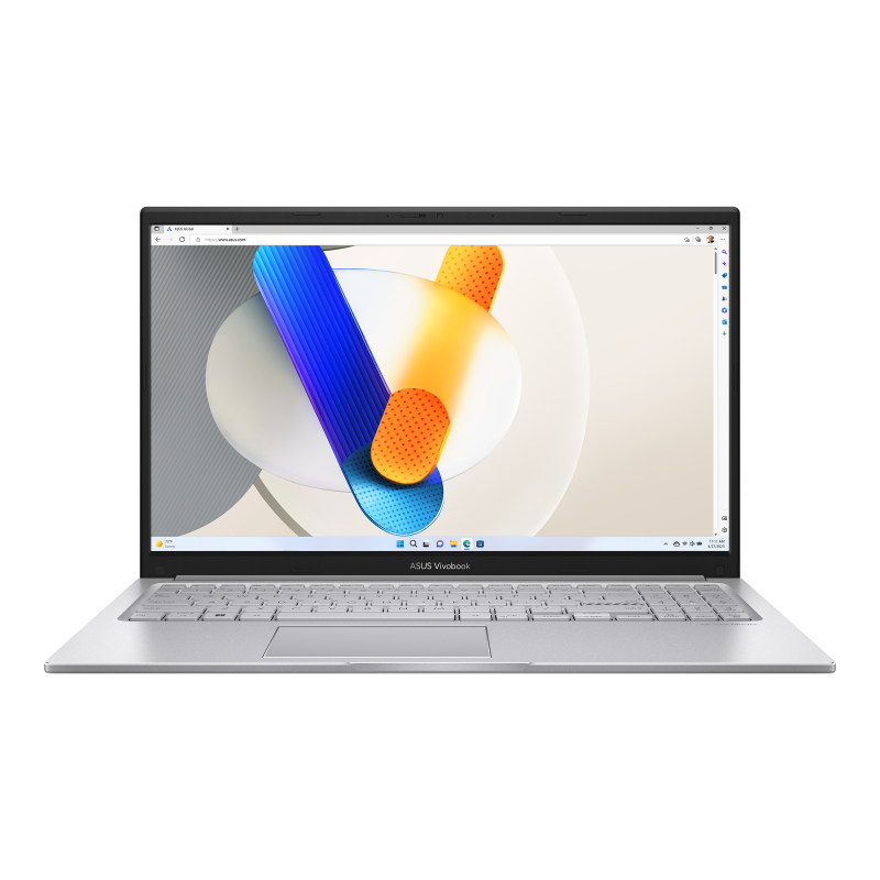 ASUS Vivobook 15 – Core 7 150U, 16GB RAM, 512GB SSD, 15.6” FHD, Win11, Eng-Arab Keyboard – Silver (X1504VA-NJ687W)