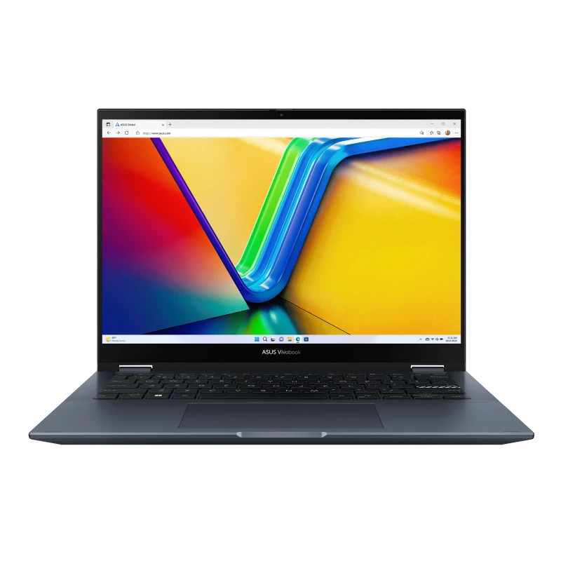 ASUS Vivobook S 14 Flip Laptop, 14" WUXGA Touch & Flip Display, AMD Ryzen 5 7430U, 8GB RAM, 512GB SSD, Windows 11, ENG-AR Keyboard, Blue | TN3402YA-LZ327W