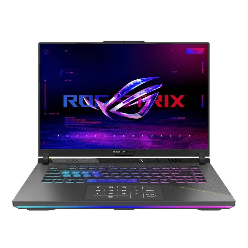 ASUS ROG Strix G16 Gaming Laptop, AMD Ryzen 9 8940HX, NVIDIA RTX 5060 8GB, 16GB RAM, 1TB SSD, 16" WQXGA 240Hz, Windows 11, Eng-Arab Keyboard, Eclipse Gray | G614PM-G161W
