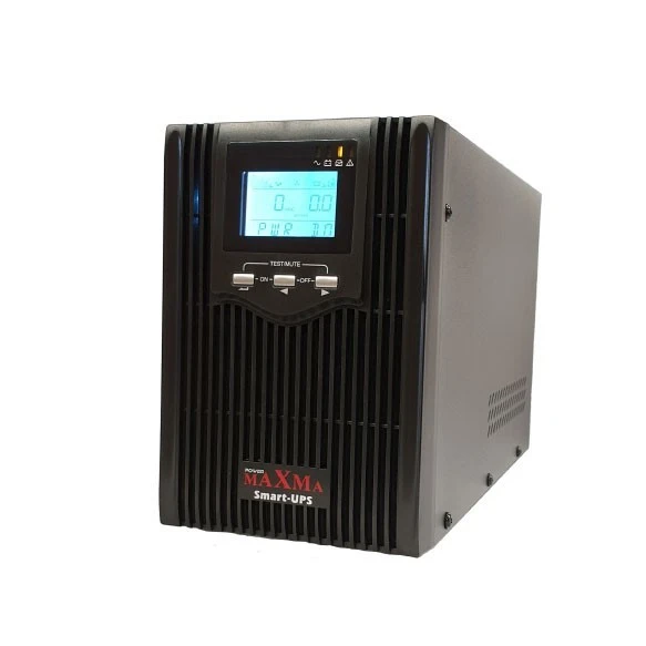 Maxma Smart UPS 2KVA 1600w 3 Battery 9AH, DSP Digital Control, Boost and Backup AVR for Voltage Stabilization, Auto Sensing Frequency, Adjustable charging current and battery shutdown point