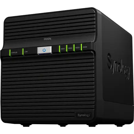 Synology DiskStation DS420j 4-Bay NAS Enclosure, Sync and Backup Solution, Intelligent Photo Library,   | DS420J