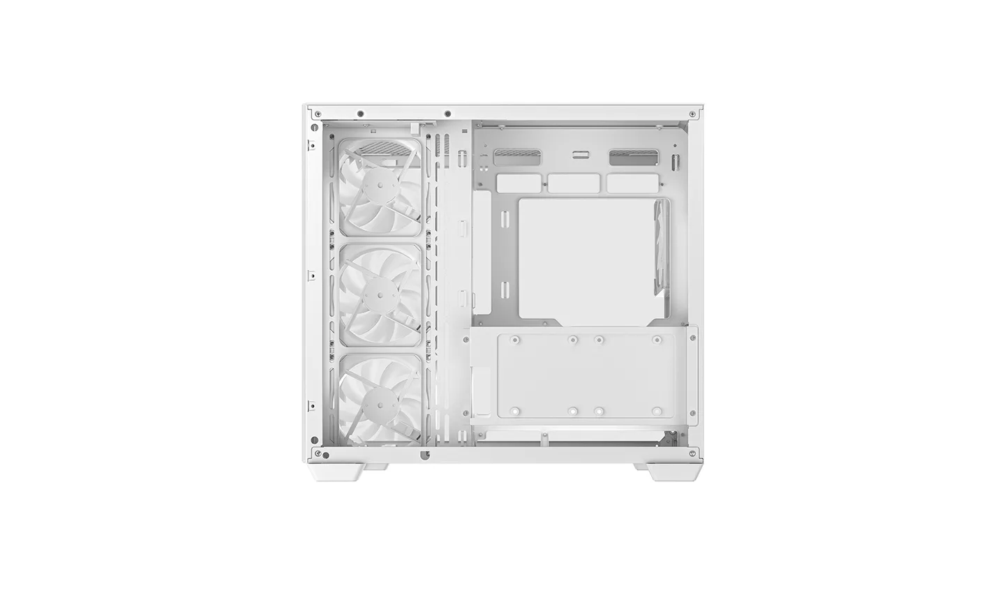 DeepCool CG530 4F  ATX Computer Case, Tempered Glass, Up to 360mm Radiator & Up to 10x Max Fan Support,  White | R-CG530-WHADA4-G-1