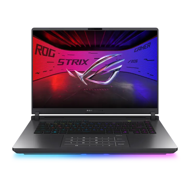 ASUS ROG Strix G16 (2025) Gaming Laptop, 16" WUXGA 165Hz, Intel Core i7-14650HX, 16GB RAM, 1TB SSD, NVIDIA RTX 5060 8GB, Win11 Home, Eng-Arab Keyboard, Gray | G615JMR-G7161W