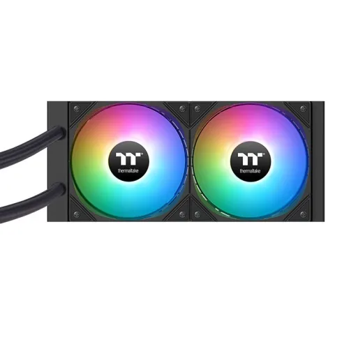 Thermaltake LA240 ARGB Sync AIO Liquid Cooler, 2x 120mm ARGB fans, RGB Water Block, 79.3 CFM (one fan) Air Flow, 3.45 mm-H2O (one fan) Static Pressure, Black | CL-W457-PL12SW-A