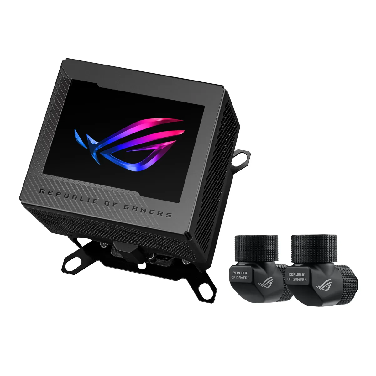 ASUS ROG RYUJIN III WB Asetek-powered Water Block, 178 Micro-cooling Fins, 3.5" Full Color LCD, ROG Cable Organizer, Black | 90RC00V0-M0UAY0