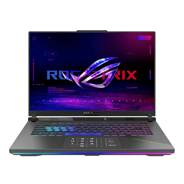 ASUS ROG STRIX G16 Gaming Laptop, 16" WUXGA 165Hz, AMD Ryzen 9 8940HX, 32GB RAM, 1TB SSD, NVIDIA RTX 5070Ti 12GB, Win11 Home, Eng-Arab Keyboard, Gray, ROG Backpack | G614PR-RV009W