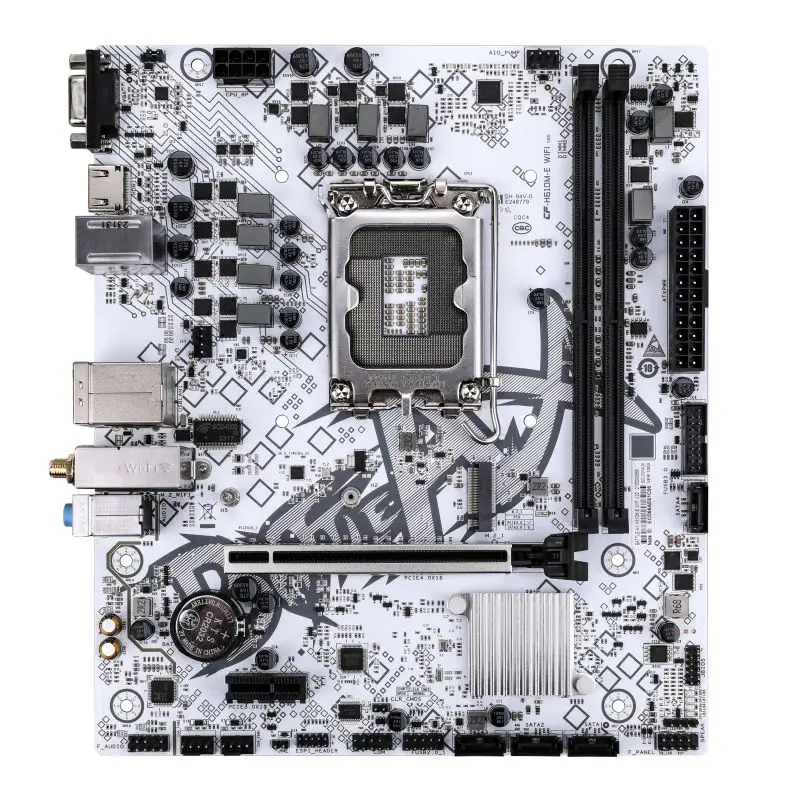 Colorful BATTLE-AX H610M-E WIFI V20 Micro-ATX Motherboard | Intel H610 Chipset, DDR4-3200, PCIe 3.0 M.2, HDMI+VGA, Gigabit LAN, WiFi 5 & Bluetooth