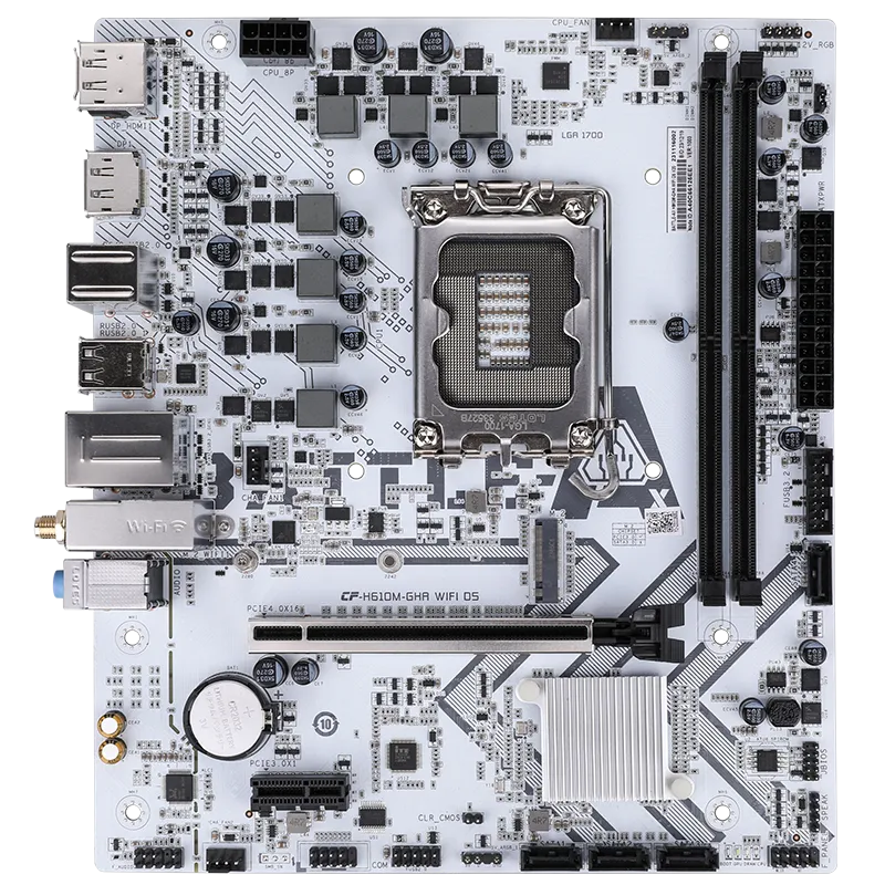 Colorful BATTLE-AX H610M-GHA WIFI D5 V20 Micro-ATX Motherboard | DDR5-5600, PCIe 3.0 M.2, HDMI+Dual DP, 2.5G LAN, WiFi 6 & Bluetooth 5.2, ARGB Sync
