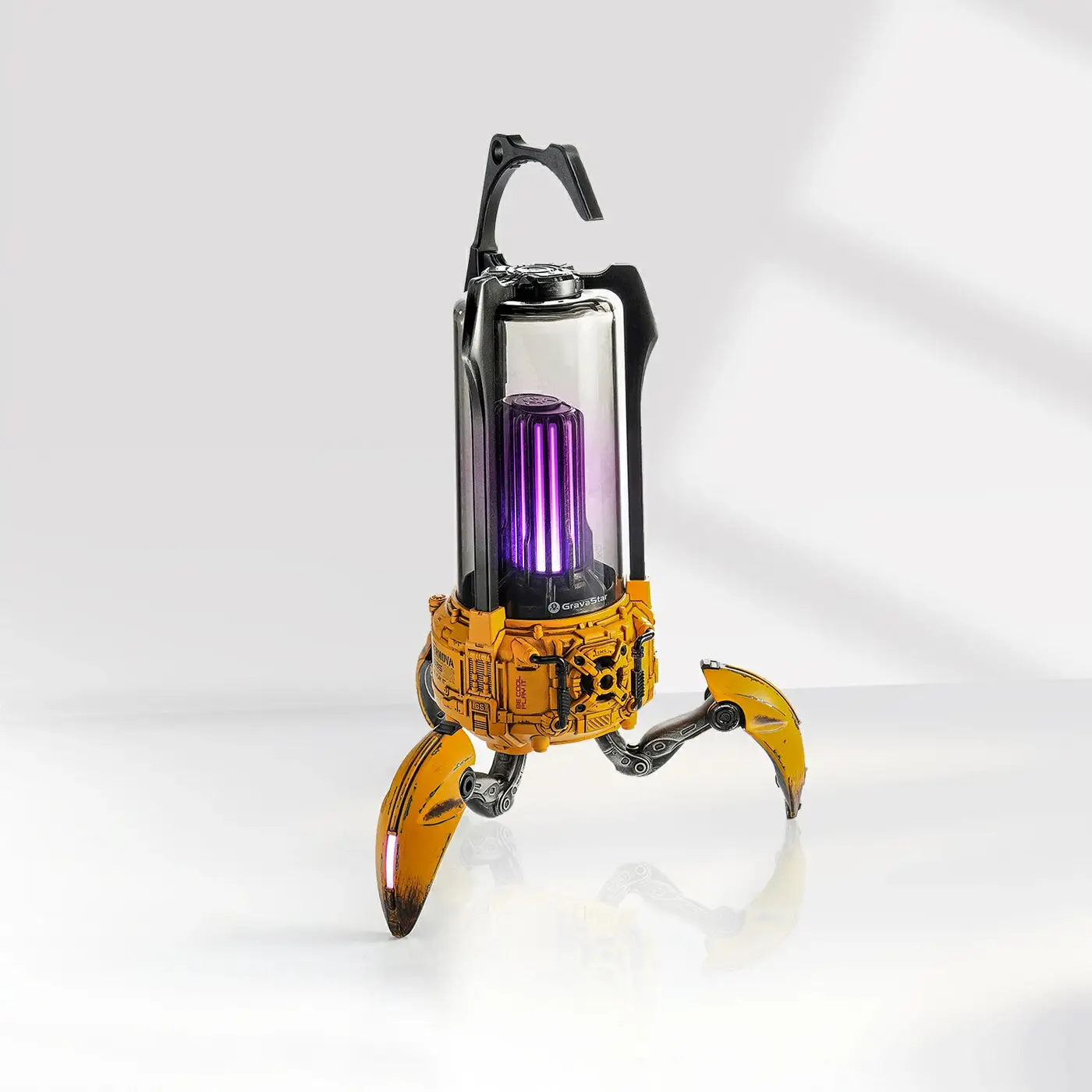 GravaStar Supernova Bluetooth Speaker, Battle-Worn Edition, Wireless Hi-Fi Sound, RGB Lighting, 20-Hour Battery, Built-in Mic, Portable Design